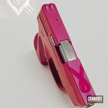 Powder Coating: Cancer Ribbon,Glock,SIG™ PINK H-224,Pistol,HIGH GLOSS ARMOR CLEAR H-300,Breast Cancer,Breast Cancer Awareness