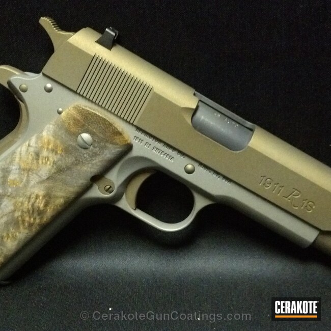 Cerakoted H-148 Burnt Bronze With H-170 Titanium And C-110 Micro Slick
