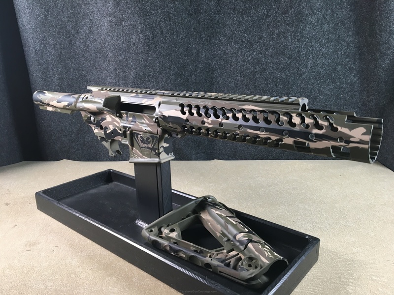 AR-15 Rifle in a Cerakote Tiger Stripe Camo Finish by WEB USER | Cerakote
