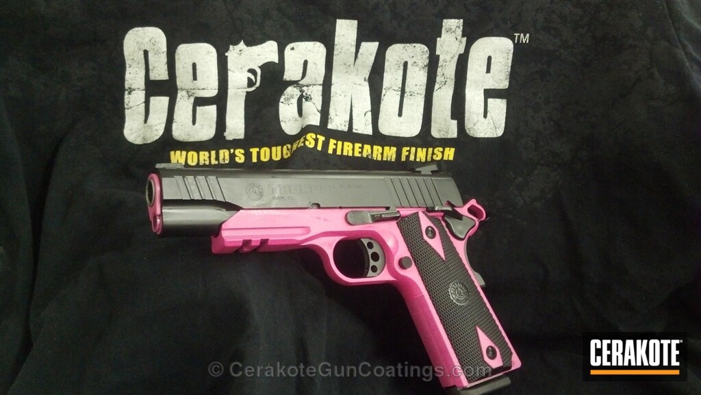 H 141 Prison Pink Wih H 146 Graphite Black By Ricochet Custom Firearms Cerakote H 141 Prison Pink Wih H 146 Graphite Black By Ricochet Custom Firearms Cerakote