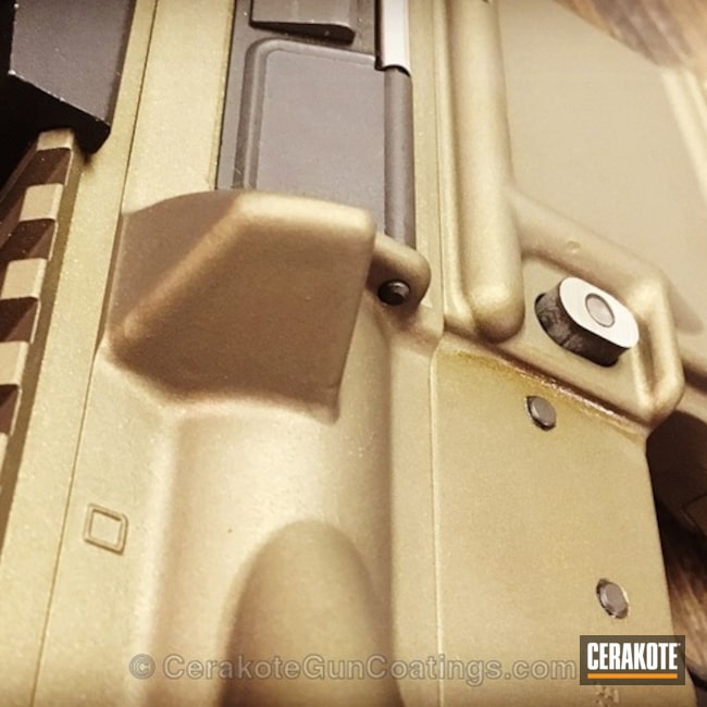 Cerakoted: Two Tone,Burnt Bronze H-148,Tactical Rifle,AR-15