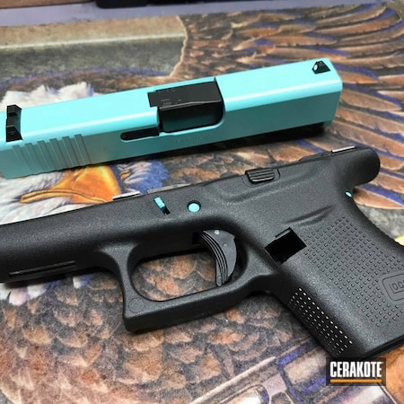 Powder Coating: Glock 43,9mm,Glock,Robin's Egg Blue H-175
