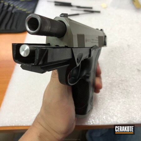 Powder Coating: Cerakote Elite Series,Handguns,Pistol,Beretta,Beretta PX4,Sand E-150G,Sand E-150
