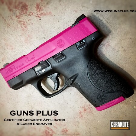 Powder Coating: Laser Engrave,Smith & Wesson M&P,Smith & Wesson,Two Tone,SIG™ PINK H-224,Pistol