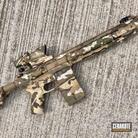 Powder Coating: HAZEL GREEN H-204,Chocolate Brown H-258,MAGPUL® O.D. GREEN H-232,Ruger SR-762,Tactical Rifle,Ruger,TROY® COYOTE TAN H-268