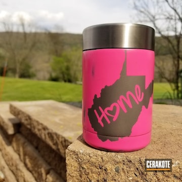 Cerakoted Custom Can Cooler In H-141 Prison Pink