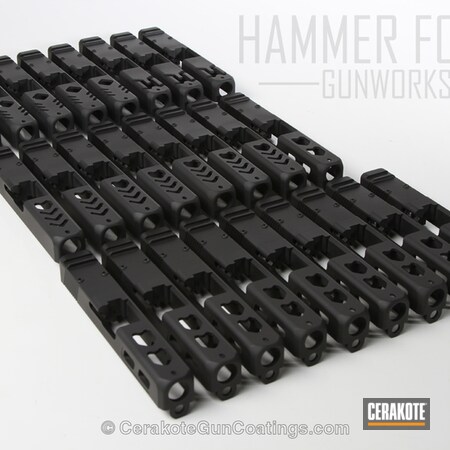 Powder Coating: Slide,Graphite Black H-146,Glock,Production,Glock 19,Lone Wolf
