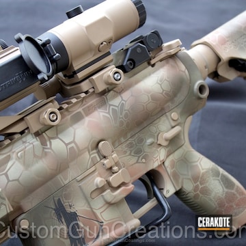 Cerakoted Tactical Rifle Done In A Custom Kryptek Camo Finish
