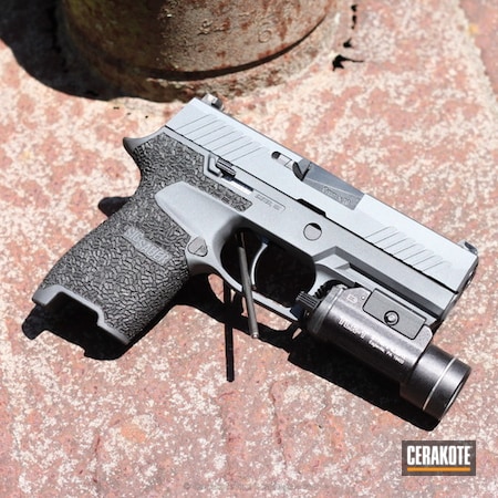 Powder Coating: Sig Sauer,Sig Sauer P320,Pistol,Sniper Grey H-234,Solid Tone
