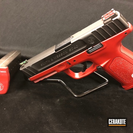 Powder Coating: Crimson H-221,Smith & Wesson,SD40VE,Pistol,Smith & Wesson 40,SD40