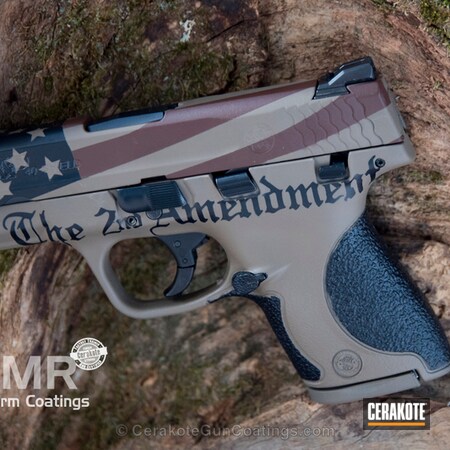 Powder Coating: Crimson H-221,Smith & Wesson,Pistol,SOCOM BLUE  H-245,American Flag,A.I. Dark Earth H-250