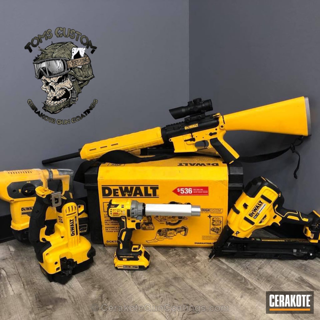 H146 Graphite Black and H126 DeWalt Yellow by WEB USER Cerakote