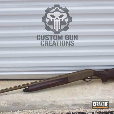 Powder Coating: Midnight Bronze H-294,Shotgun,Beretta,Semi-Auto