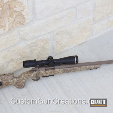 Cerakoted Coated Barreled Action In H-267 Magpul Flat Dark Earth
