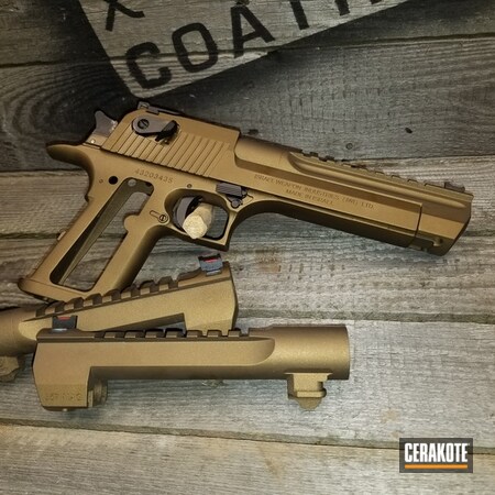 Powder Coating: Pistol,Desert Eagle,Burnt Bronze H-148,Solid Tone