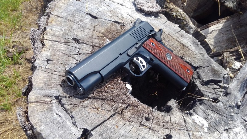 Socom Blue 1911 Handgun coated in H-245 Socom Blue by WEB USER | Cerakote