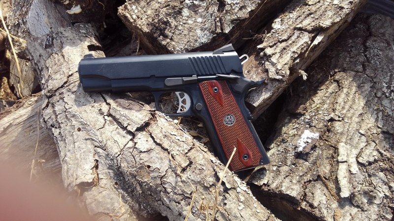 Socom Blue 1911 Handgun coated in H-245 Socom Blue by WEB USER | Cerakote