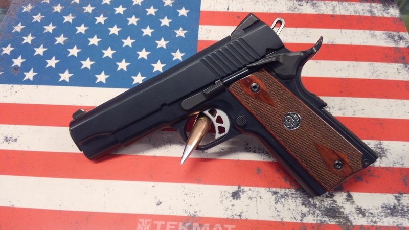 Socom Blue 1911 Handgun coated in H-245 Socom Blue by WEB USER | Cerakote