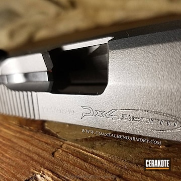 Cerakoted Beretta Px4 Slide Coated In Cerakote H-237 Tungsten