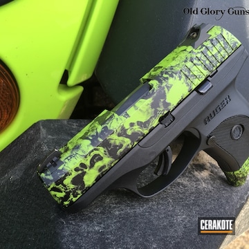 Cerakoted Ruger Lc9s Wtih H-168 Zombie Green