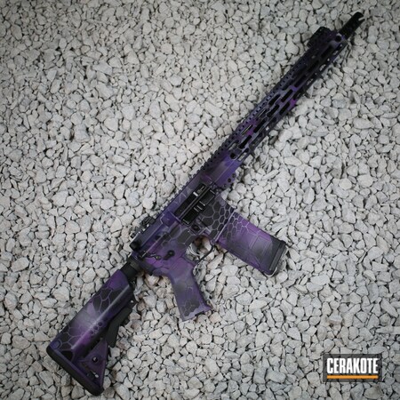 Powder Coating: Bright Purple H-217,Tactical Rifle,AR-15,Kryptek