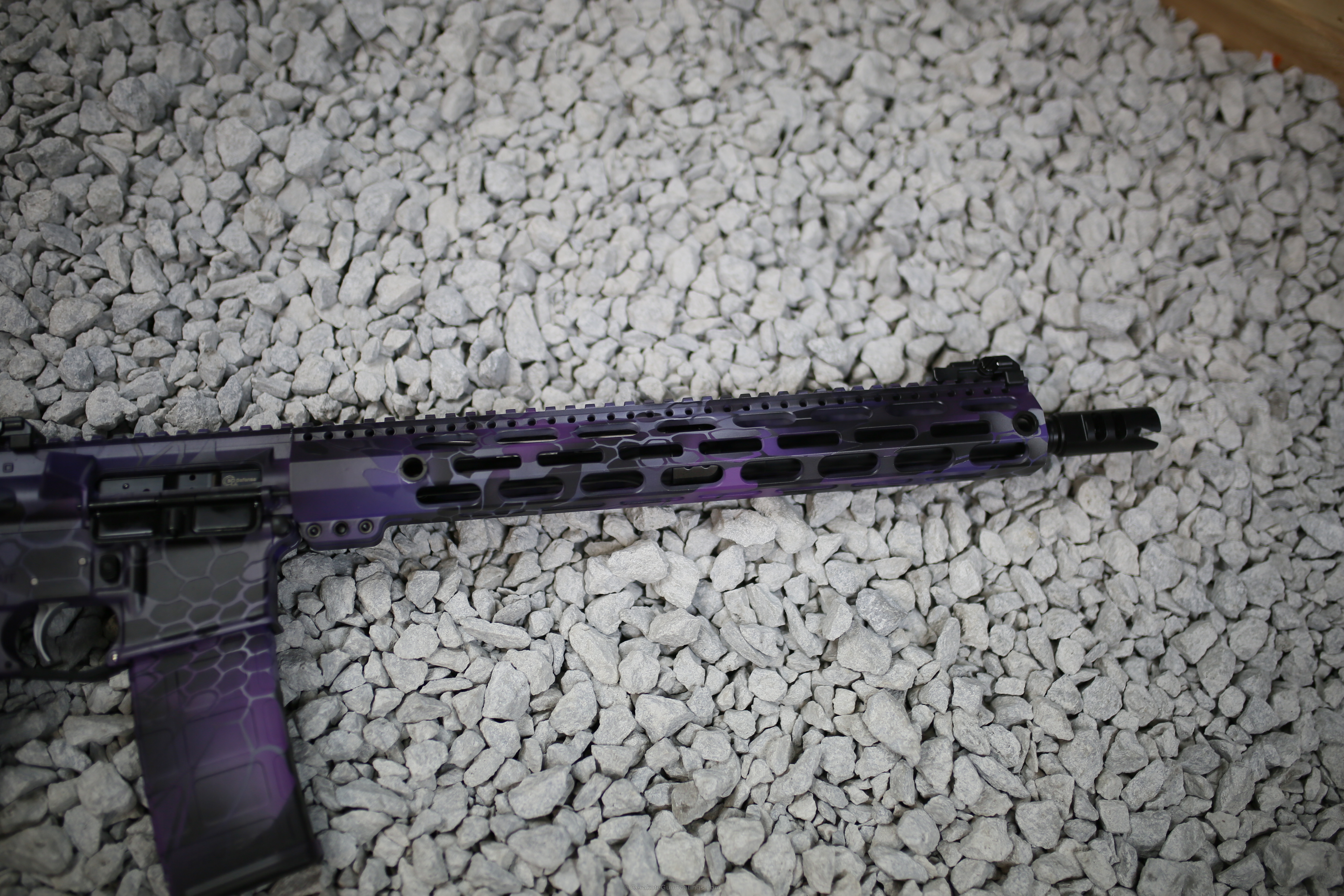 Tactical Rifle in Custom Purple Pattern by WEB USER | Cerakote