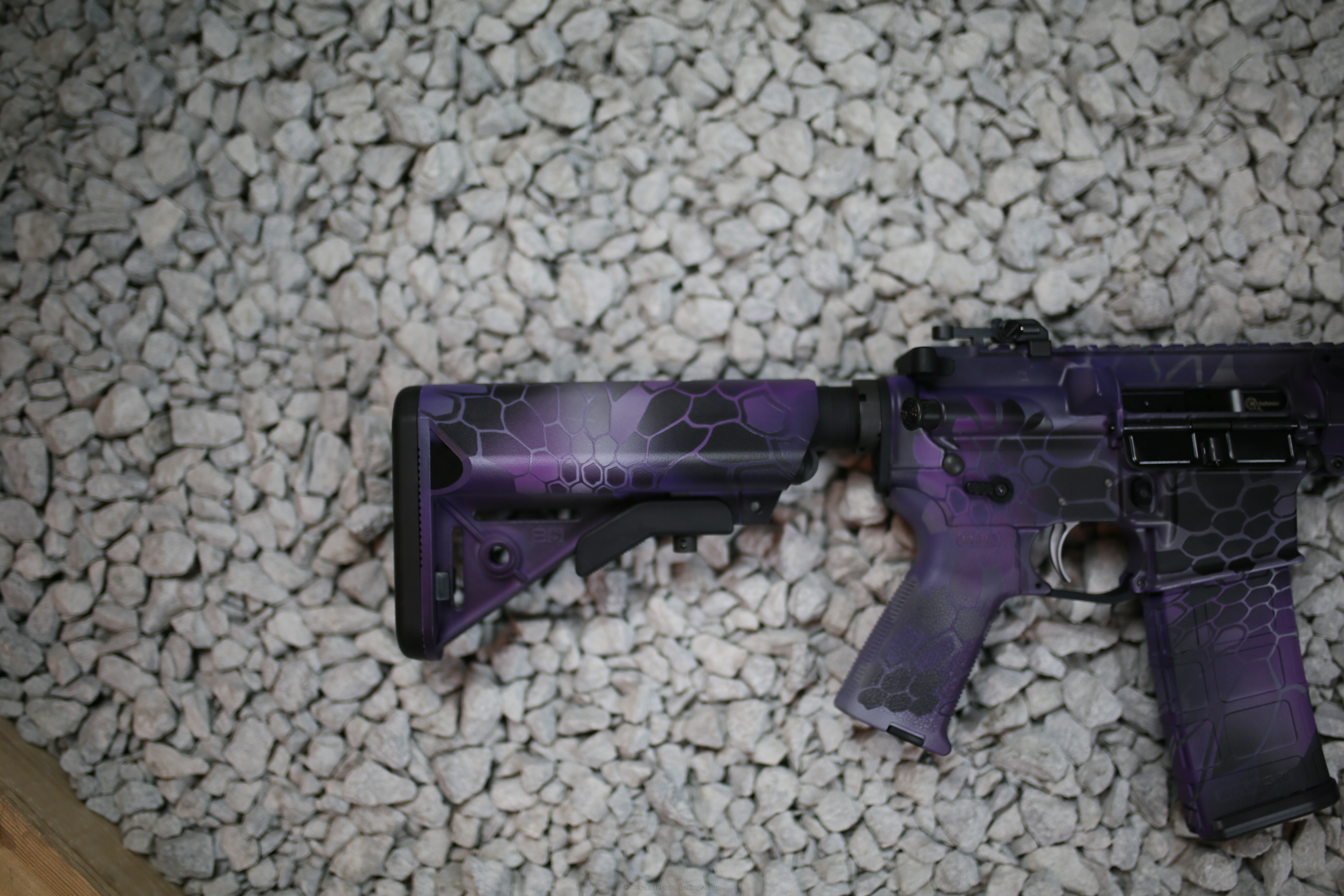 Tactical Rifle in Custom Purple Pattern by WEB USER | Cerakote