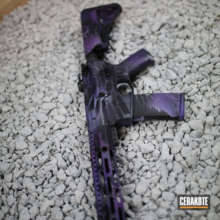 Powder Coating: Bright Purple H-217,Tactical Rifle,AR-15,Kryptek