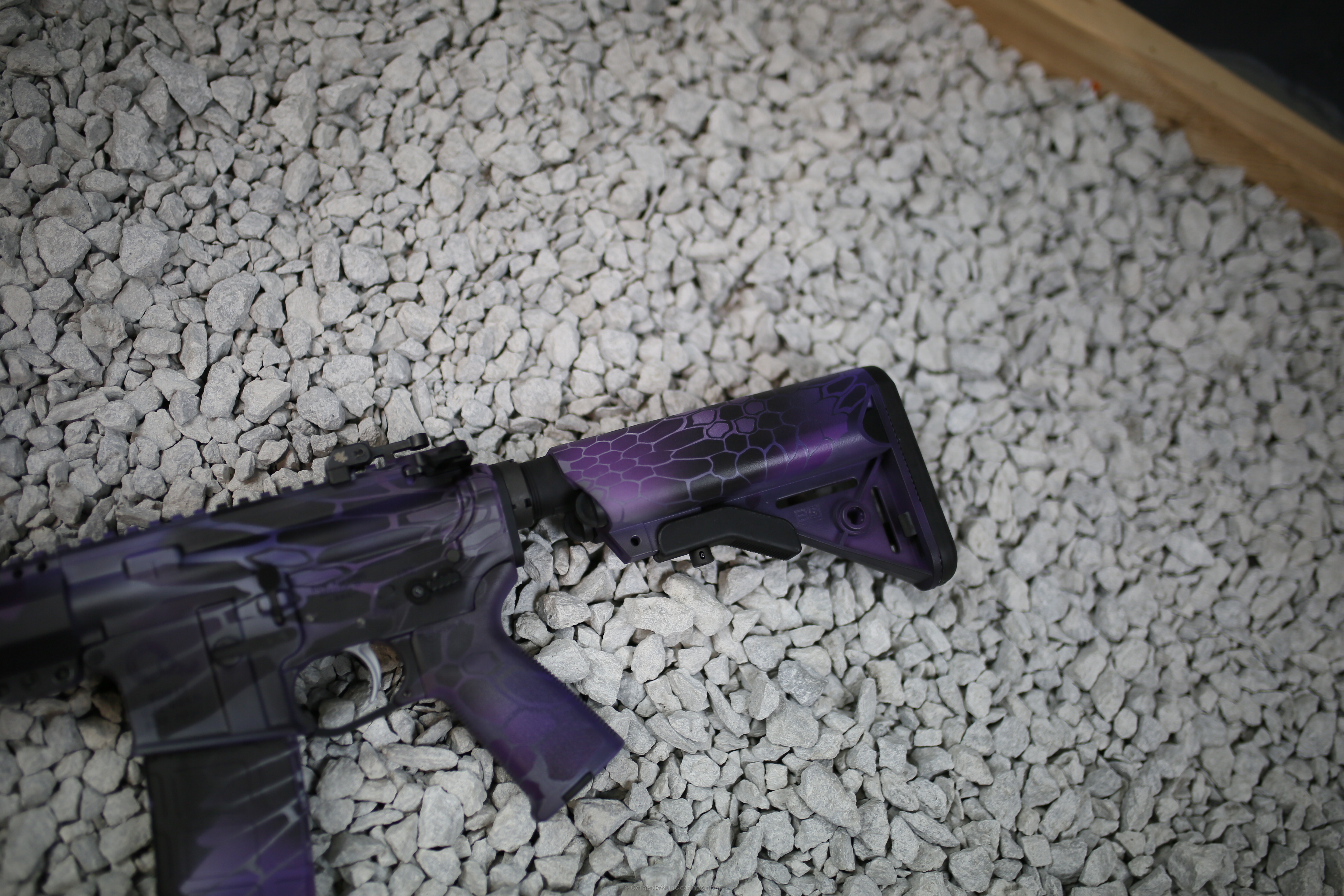Tactical Rifle in Custom Purple Pattern by WEB USER | Cerakote