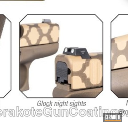Powder Coating: Moroccan,Two Tone,Gold H-122,Custom Pattern,Burnt Bronze H-148,Glock 42