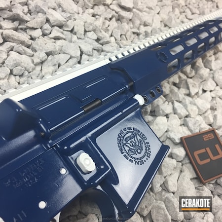 Powder Coating: KEL-TEC® NAVY BLUE H-127,Bright White H-140,presidental seal,President,Midnight Blue H-238,Tactical Rifle,HIGH GLOSS CERAMIC CLEAR MC-160,AR-15