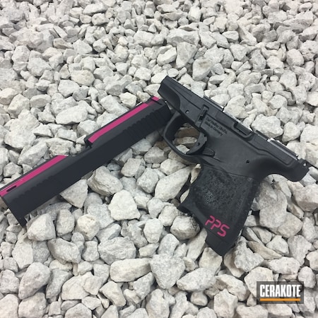 Powder Coating: Slide,Walther PPS,SIG™ PINK H-224,Pistol,Armor Black H-190,Daily Carry,Prison Pink H-141