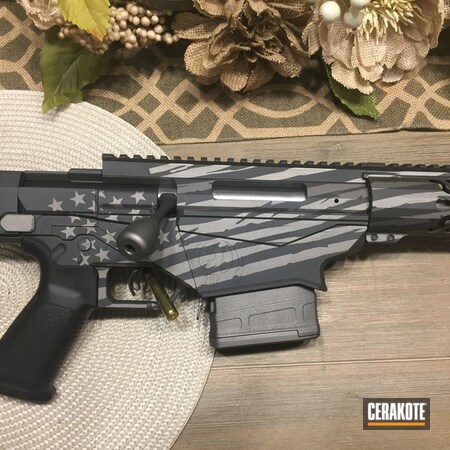 Powder Coating: Smoke E-120,Tactical Rifle,American Flag,Stainless H-152