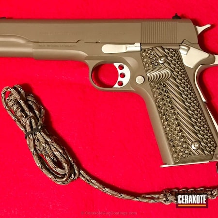 Powder Coating: Bright Nickel H-157,Handguns,Pistol,Flat Dark Earth H-265