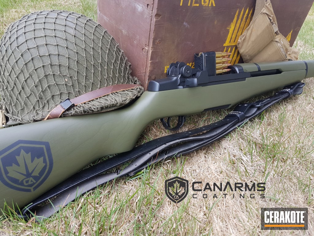 Classic M1 Garand Rifle Refinished In Cerakote H 146 Graphite Black C 102 Graphite Black And C 241 O D Green By Web User Cerakote Classic M1 Garand Rifle Refinished In Cerakote H 146 Graphite Black C 102 Graphite Black And C 241 O D Green By Web User Cerakote