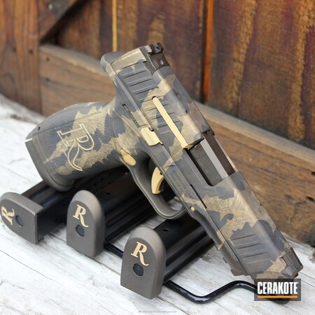 Powder Coating: Graphite Black H-146,Midnight Bronze H-294,Riptile Camo,RP-9,Pistol,Gold H-122,Remington,Remington Pistol,Burnt Bronze H-148