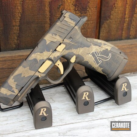 Powder Coating: Graphite Black H-146,Midnight Bronze H-294,Riptile Camo,RP-9,Pistol,Gold H-122,Remington,Remington Pistol,Burnt Bronze H-148