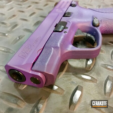 Powder Coating: Smith & Wesson,Wild Purple H-197,Pistol,Bright Purple H-217