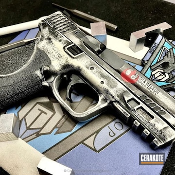 Cerakoted Smith & Wesson Handgun In A Themed Cerakote Finish