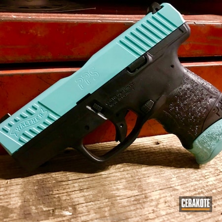 Powder Coating: Walther PPS,Two Tone,Pistol,Walther,Robin's Egg Blue H-175