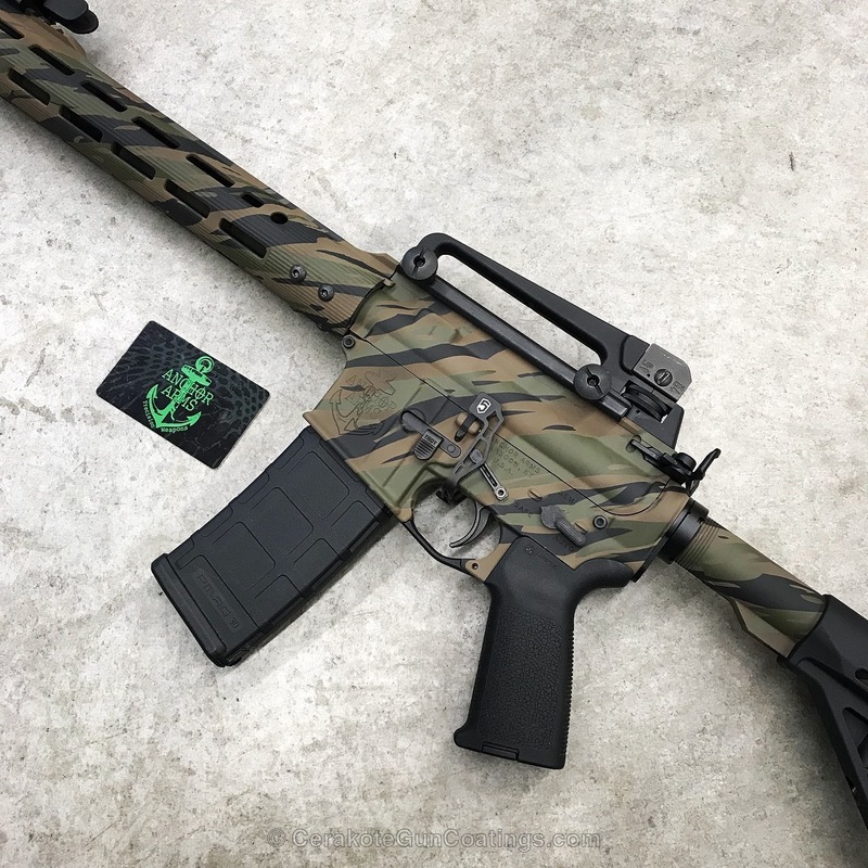 Tactical Rifle featuring a Custom Cerakote Tiger Stripe Camo by WEB ...