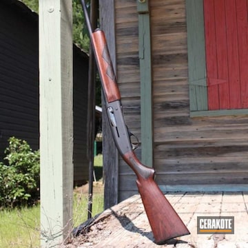 Cerakoted Remington Shotgun Done In H-146 Graphite Black