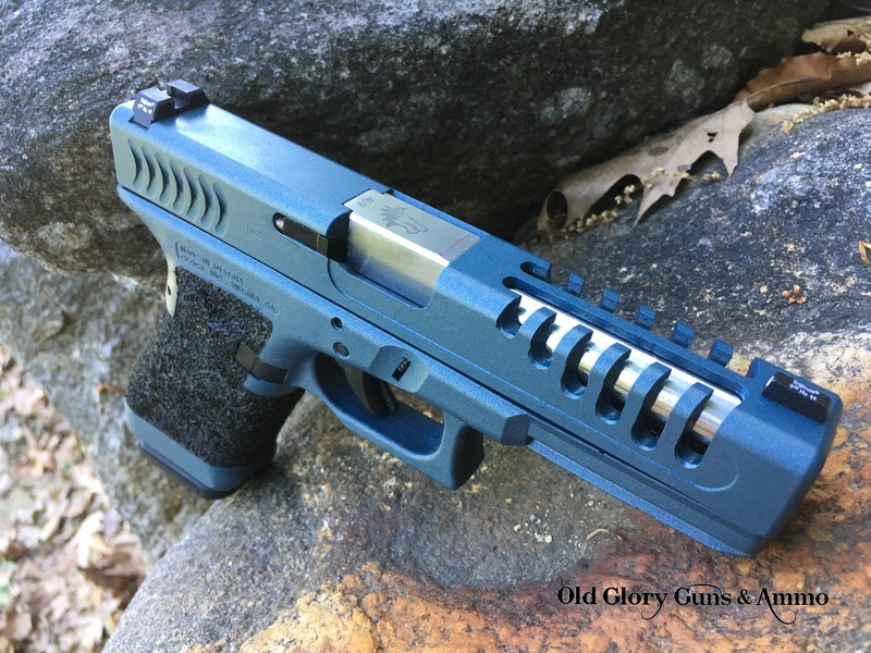 Custom Glock Handgun coated in Cerakote H-185 Blue Titanium by DANA ...