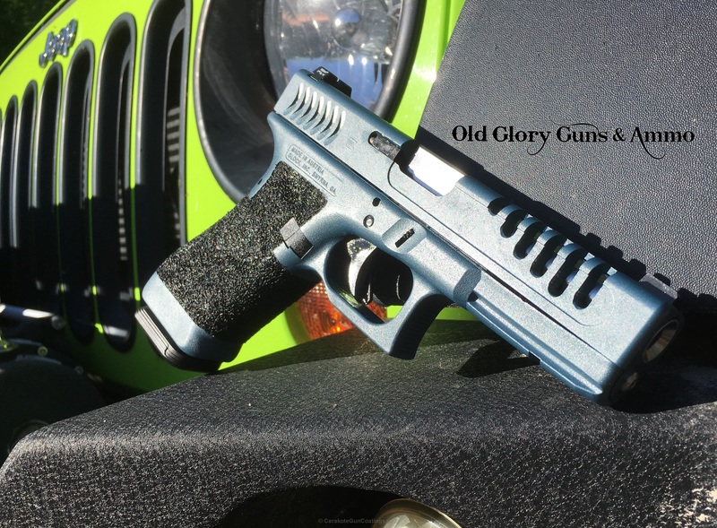 Custom Glock Handgun coated in Cerakote H-185 Blue Titanium by DANA ...