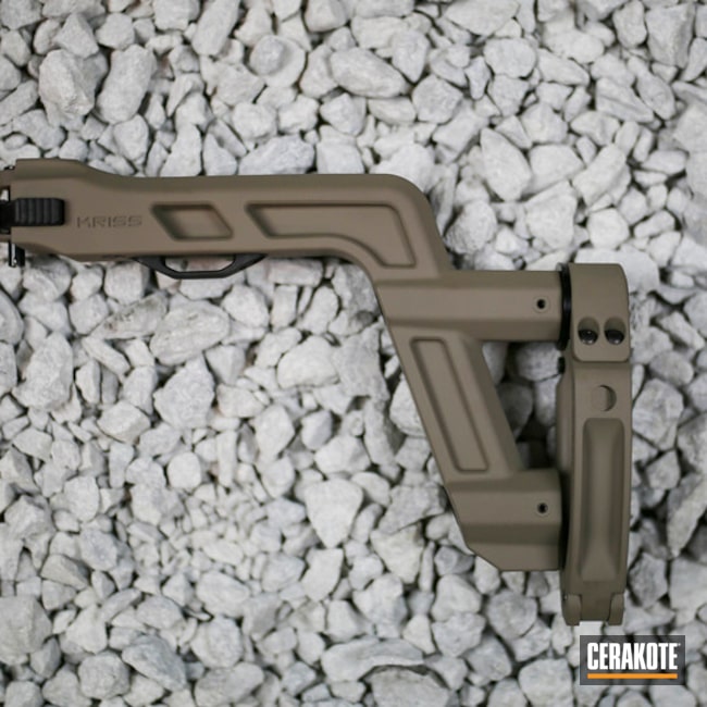 Cerakoted Kriss Vector Tailhook Coated In H-267 Magpul Flat Dark Earth