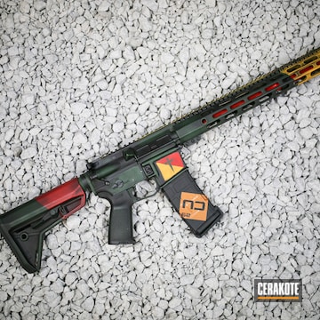 Cerakoted Tactical Rifle In A Custom Themed Finish