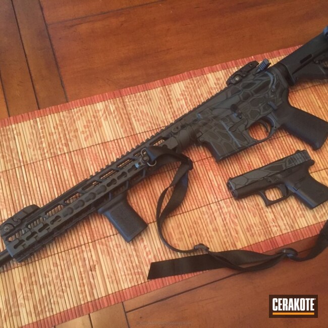 Cerakoted: Sniper Grey H-234,Graphite Black H-146,Pistol,Tactical Rifle,Matching Set