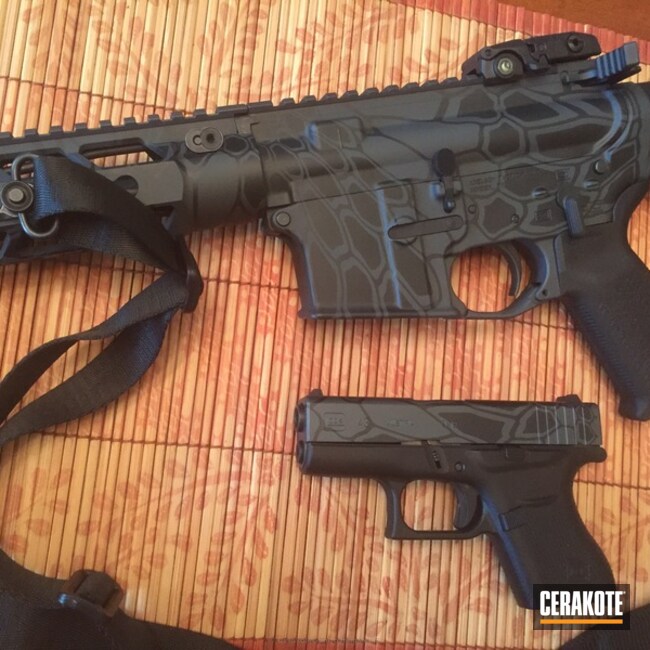 Cerakoted: Sniper Grey H-234,Graphite Black H-146,Pistol,Tactical Rifle,Matching Set