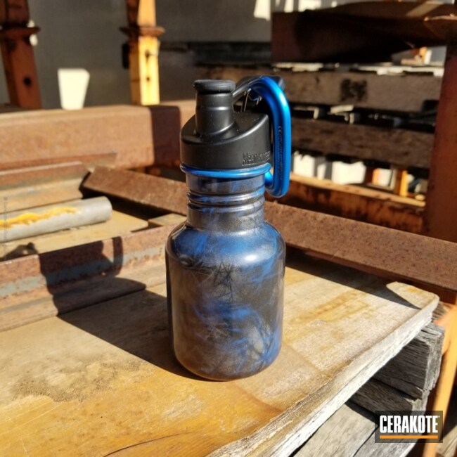 Cerakoted Custom Water Bottle Coated In A Custom Camo Finish