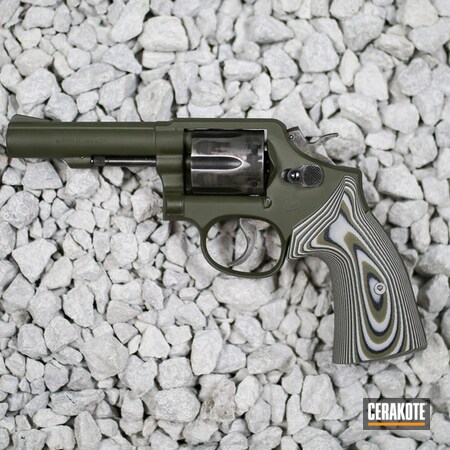 Powder Coating: Smith & Wesson,Mil Spec O.D. Green H-240,Revolver